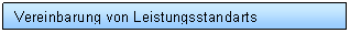 Text Box: Vereinbarung von Leistungsstandarts